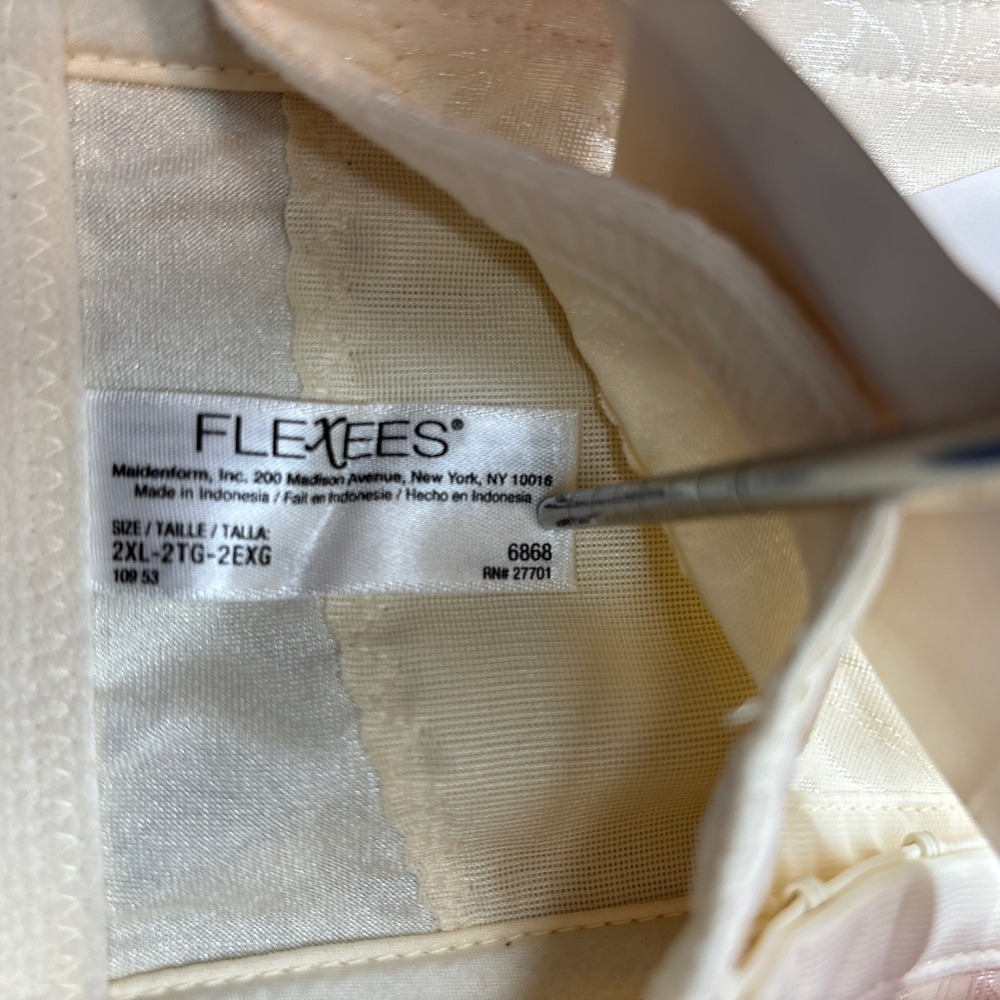Flexees Firm Control Shapewear Size XXL Bodyshaper Bodybriefer Plus Coquette 2XL - Picture 7 of 9